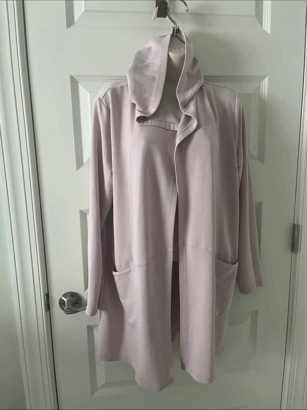 Skechers Pale Lavender Open-Front Trench Coat